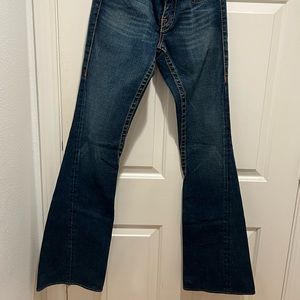 True Religion dark flare jeans